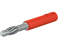 Test Adapter Banana Plug 4 mm - Banana Socket 4 mm 30A 30VAC 60VDC 46mm Red